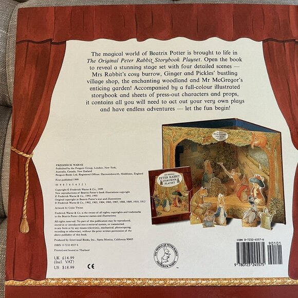 The Original Peter Rabbit Storybook Playset by Beatrix Potter - Picture 3 of 8